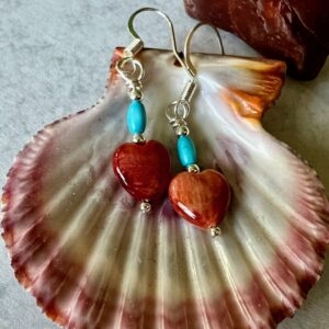 Spiny-Oyster-Heart-Earrings-with-Turquoise-By-Graff-Designs
