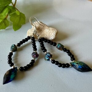 Black-Spinel-Chalcopryrite-and-Black-Glass-with-Silver-Plated-Beads